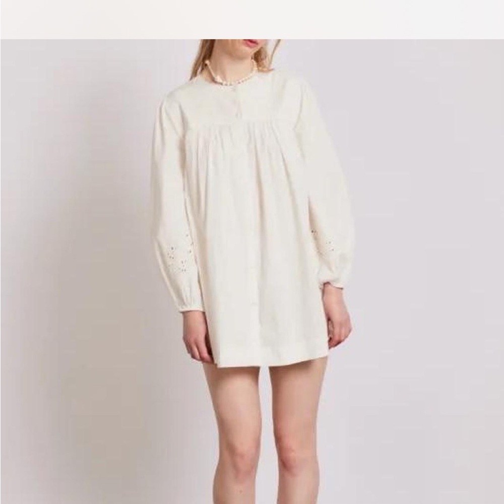 Damson Madder White Women's Dress